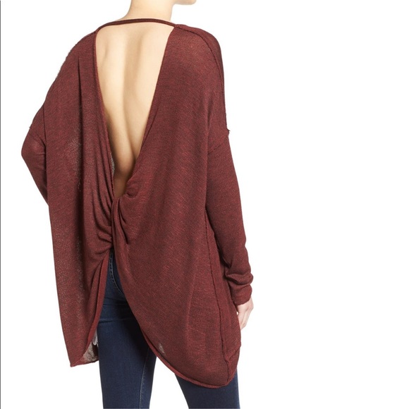 Free People Oversized Open Back Top - Picture 5 of 6